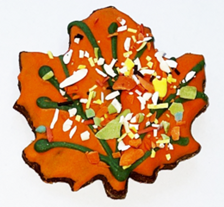 Andy’s Holiday Maple Leaf Shape Dog Treat