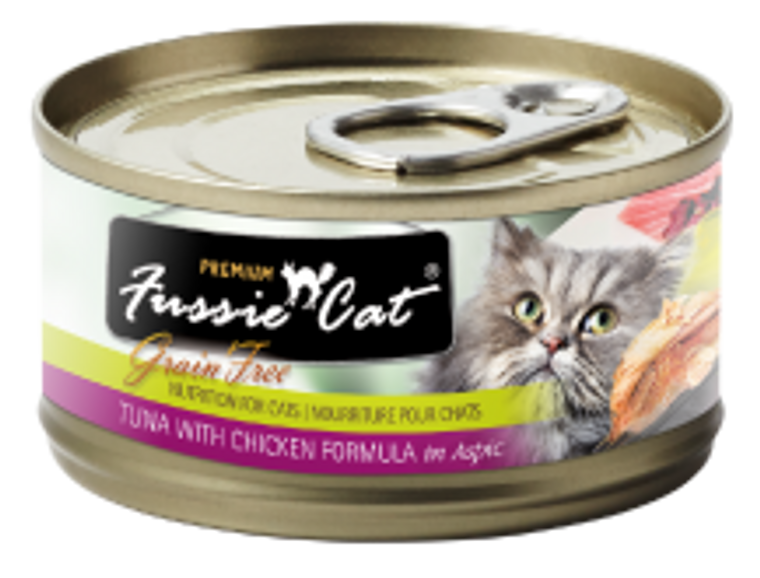 Fussie Cat Tuna with Chicken Can Cat Food 2.82oz