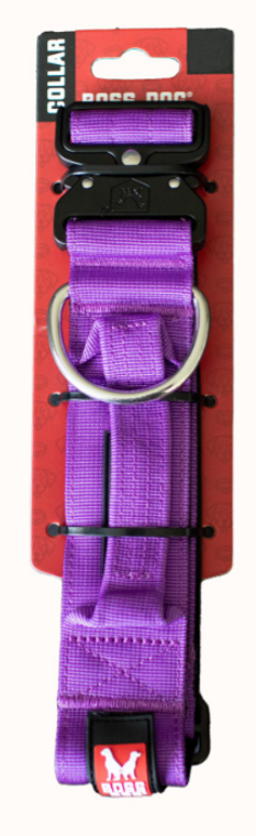 Boss Dog Tactical Dog Collar 15-18 Purple