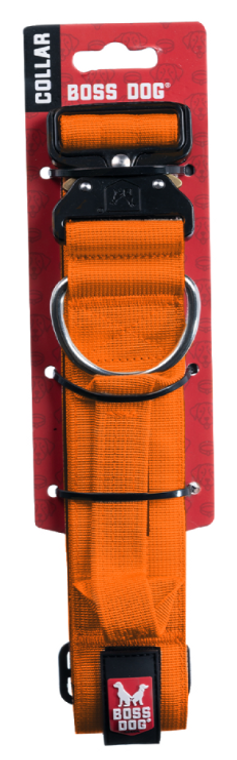 Boss Dog Tactical Dog Collar 20-28 Orange