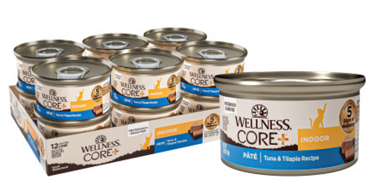 Wellness CORE+ Indoor Tuna & Tilapia Pate 2.8oz