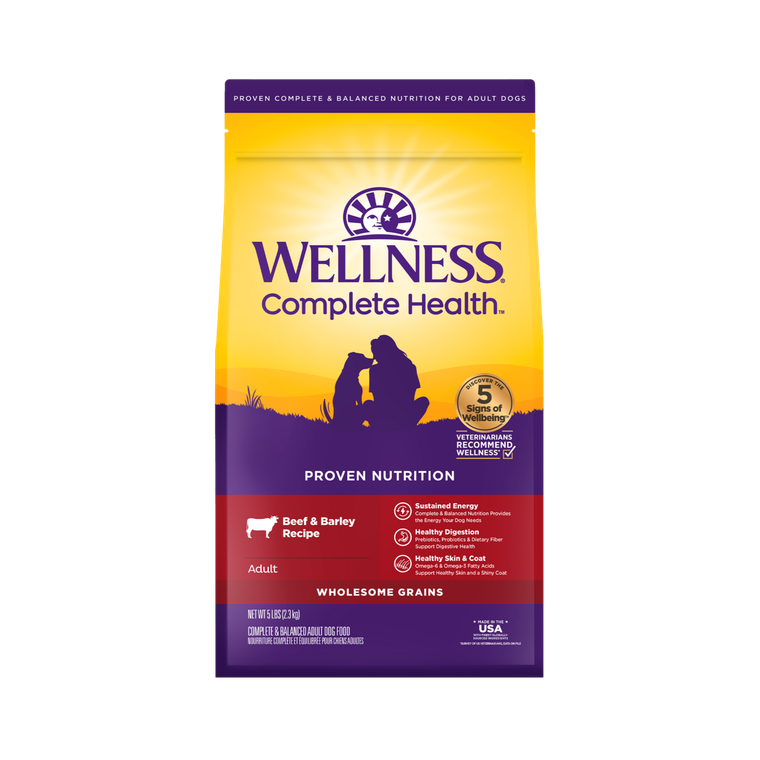 Wellness Complete Health Adult Beef & Barley Dog 5lb