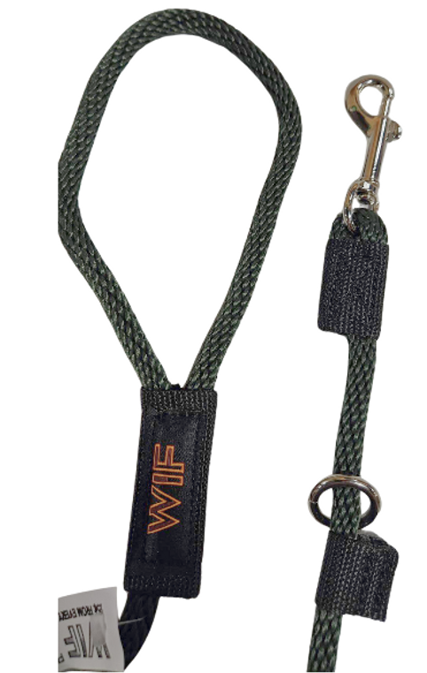 WIF Rope Leash Hunter Green 3/8"
