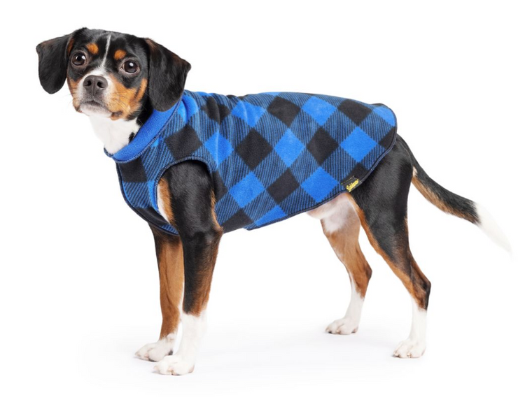 Gold Paw Double Fleece Blue Buffalo & Cobalt Size 10