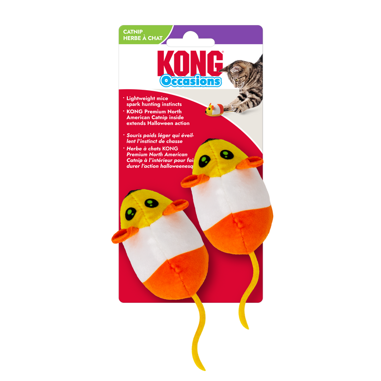 Kong Halloween Cat Toy Occasions Mice  2 pack