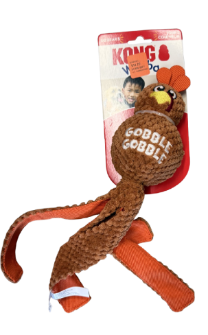 Kong Thanksgiving Dog Toy Wubba Turkey Gobble Large