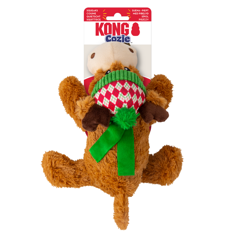 Kong Holiday Dog Toy Cozie Reindeer Medium