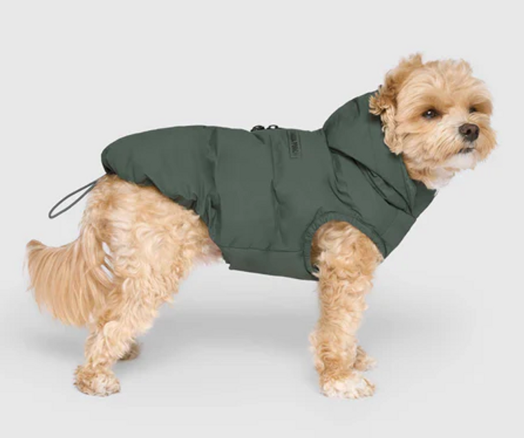 Canada Pooch Waterproof Puffer Forest Green size 16