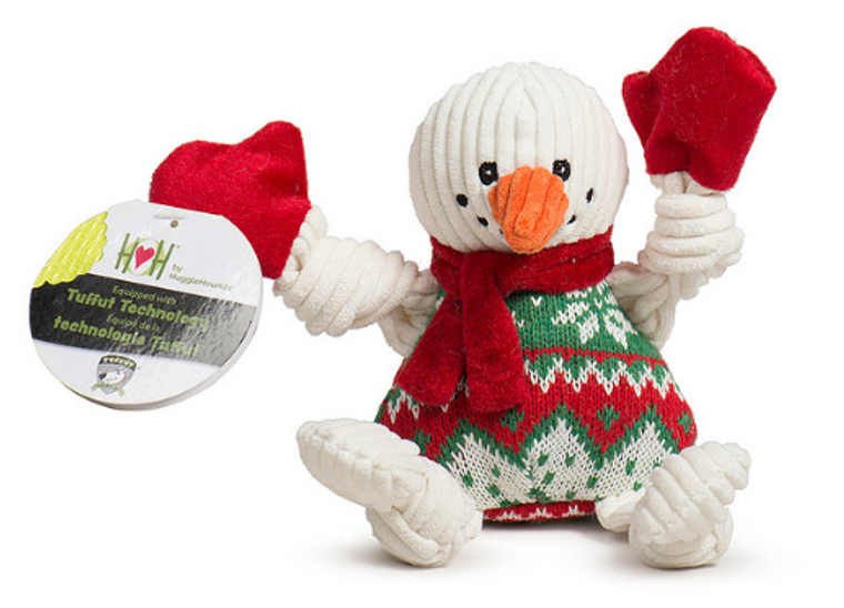HuggleHounds Wintergreen  Snowman Knottie Small