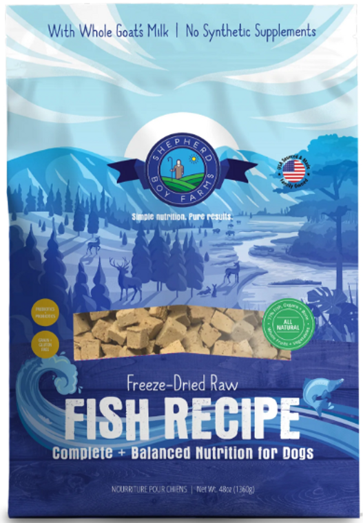 Shepherd Boy Farm Freeze-Dried Diet Fish 48oz