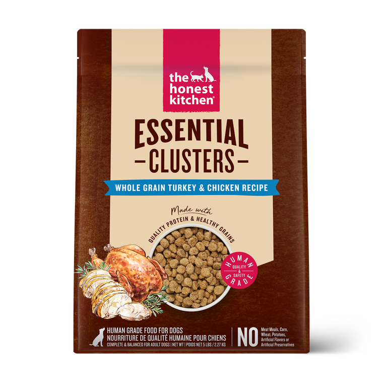 Honest Kitchen Essential Clusters Dog Whole Grain Turkey & Chicken 5lb