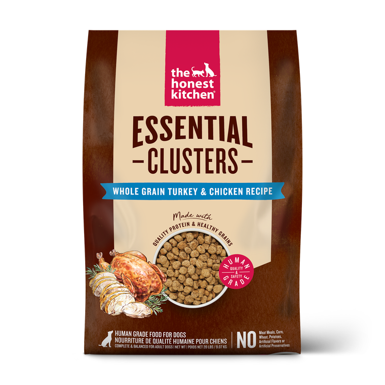 Honest Kitchen Essential Clusters Dog Whole Grain Turkey & Chicken 20lb