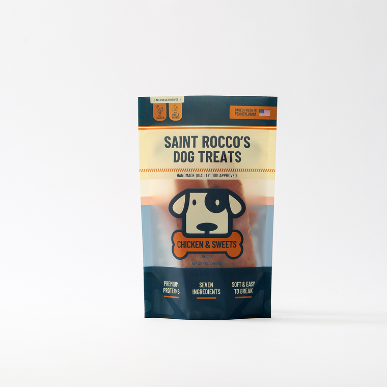 Saint Rocco’s Dog Treats Chicken & Sweet Potato 8oz