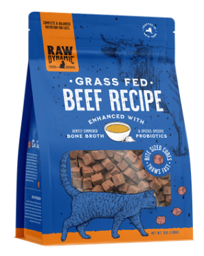Raw Dynamic  Frozen Cat Food Beef 3lb