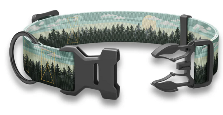 Wingo Coosa Dog Collar Dark Timber Medium