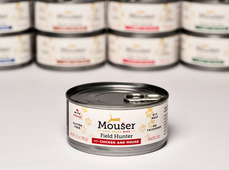 Mouser Cat Canned Field Hunter Chicken & Mouse 5.5oz