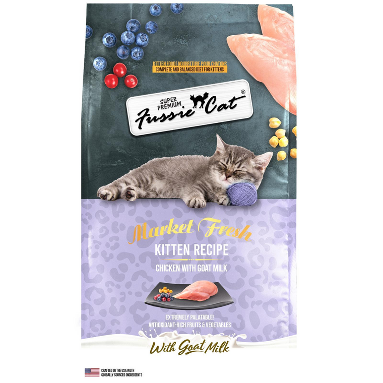 Fussie Cat Market Fresh Kitten Formula Dry Cat Food 10lb