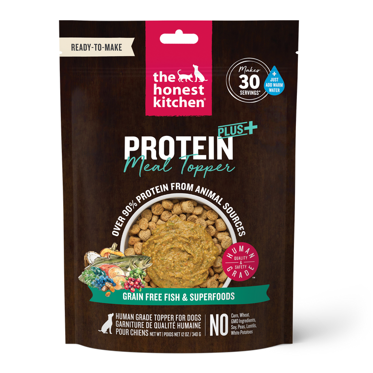 Honest Kitchen Protein+ Grain Free Fish w/Superfoods Dog Food Topper 12oz