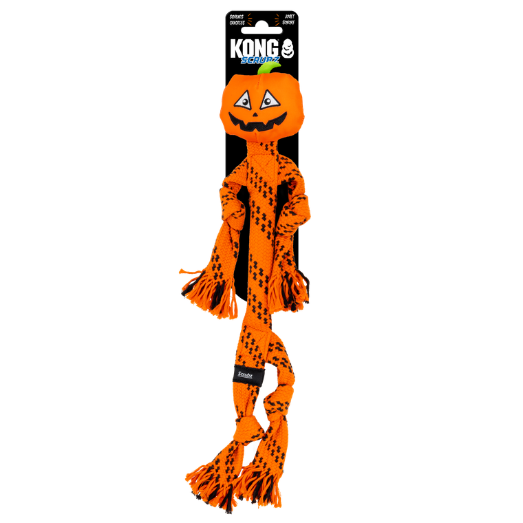 Kong Halloween Skrubz Jack-0-Lantern Medium