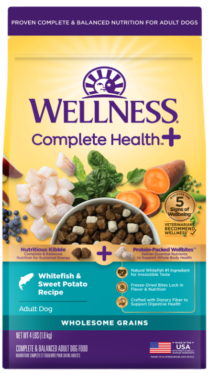 Wellness Complete Health+ Wellbites Whitefish & Sweet Potato Recipe  4lb