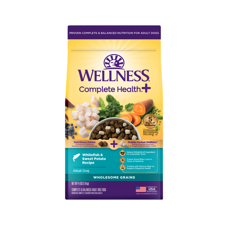 Wellness Complete Health+ Wellbites Whitefish & Sweet Potato Recipe  4lb