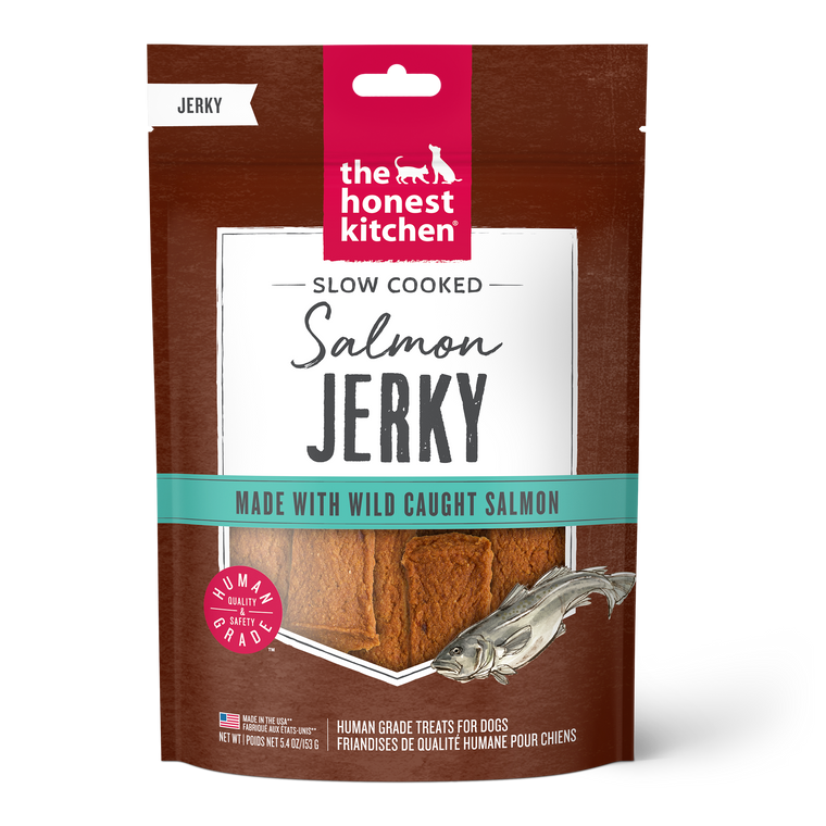 The Honest Kitchen Slow Cooked Salmon Jerky made with Wild Caught Salmon 5.4 oz