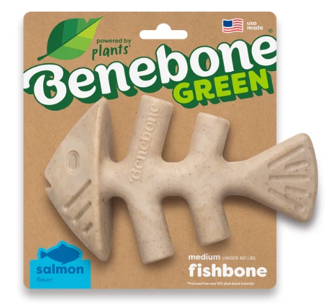 Benebone Green Fishbone Eco Bone Medium