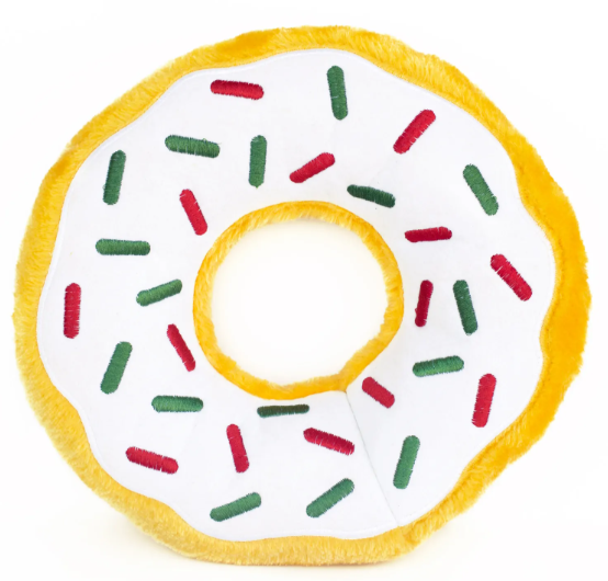 Zippy Paws Jumbo Donutz Peppermint Holiday Dog Toy