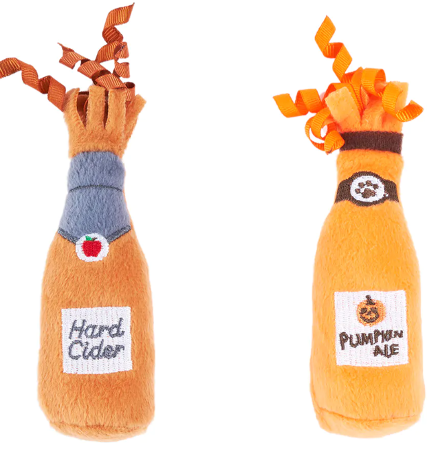 Zippy Paws ZippyClaws Halloween Catnip Crusherz 2-Pack - Hard Cider & Pumpkin Al