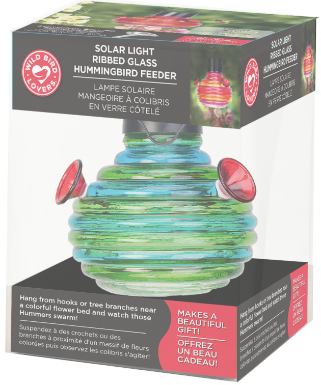 Audubon Solar Light & Hummingbird Feeder