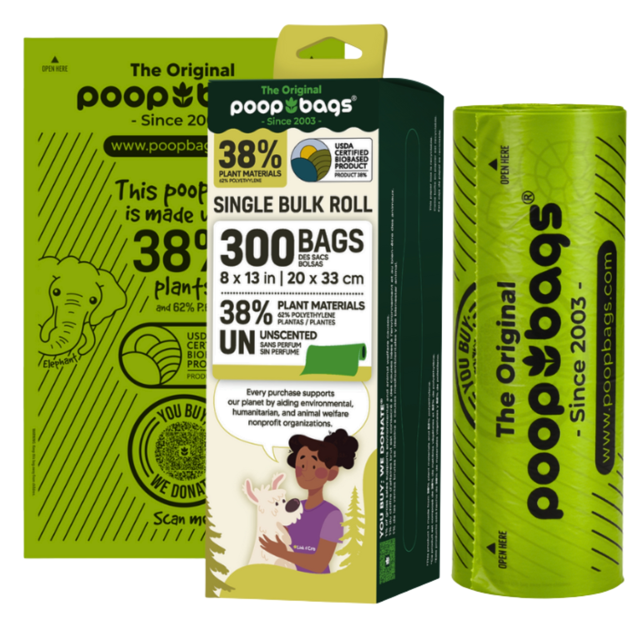 38% Plant based Doggy Bags in Bulk Roll 300ct