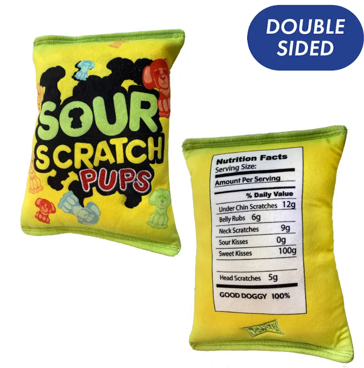 Huxley and Kent Dog Power Plush Sour Scratch Small
