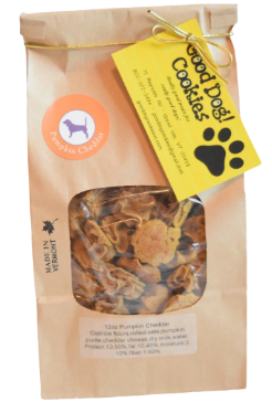 Good Dog! Cookies Button Pumpkin Cheddar Dog Treat 12oz