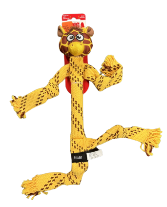 Kong Scrubz Safari Giraffe Dog Toy Medium