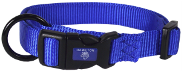 Hamilton Adjustable Dog Collar Blue 3/8" 7-12"