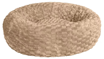 Ethical Pet Sleep Zone Flannel Round Bed Tan 18"