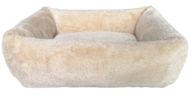 Ethical Pet Faux Fur Rectangle Bed Ivory 24"