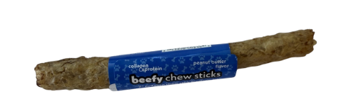 Frankly Collagen Beefy Chew Stick Peanut Butter 7"