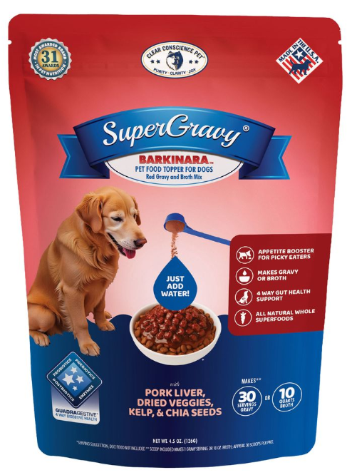 Clear Conscience Pet SuperGravy Barkinara with Pork Liver 4.5oz 30 Scoops