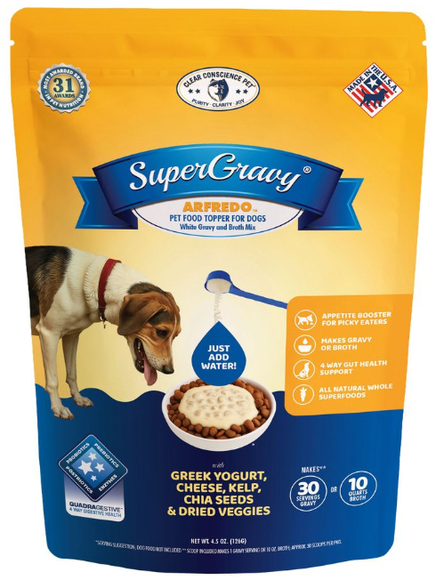 Clear Conscience Pet SuperGravy Arfredo with Greek Yogurt 4.5oz 30 Scoops