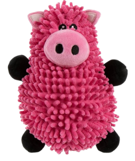 GoDog Fuzzy Wuzzy Pink Pig