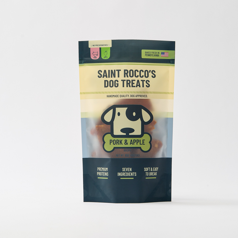 Saint Rocco’s Dog Treats Pork & Apple 16oz