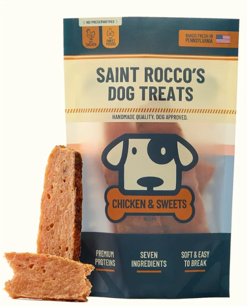Saint Rocco’s Dog Treats Chicken and Sweet Potato 16oz