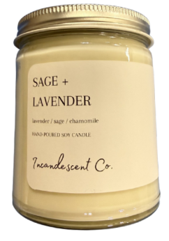 Incandescent Co. Sage & Lavender Candle 9oz