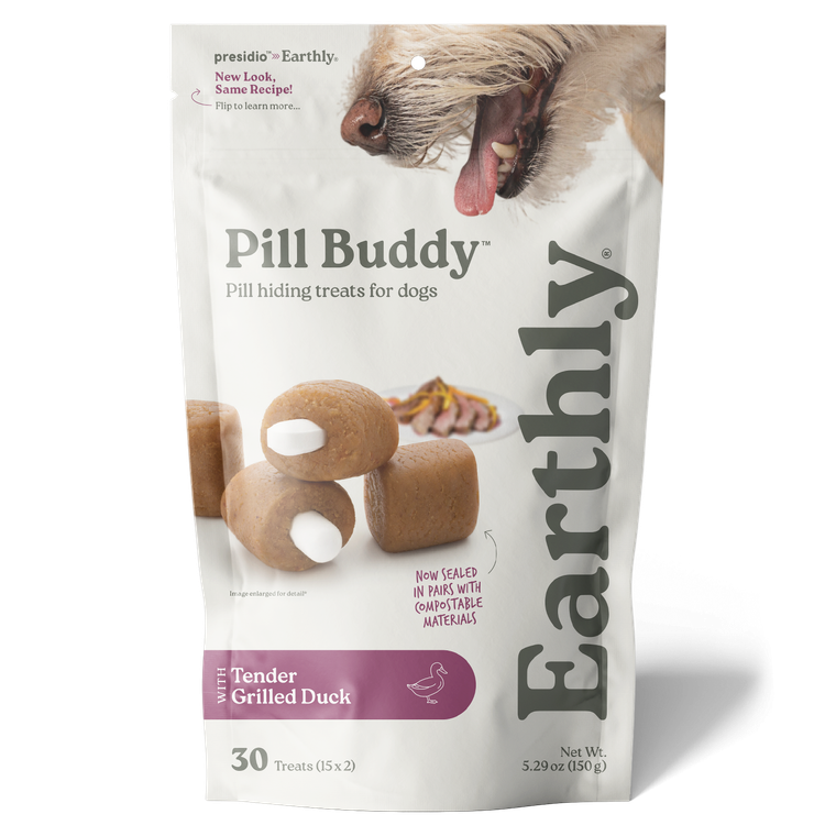 Earthly Pet Company Pill Buddy Grilled Duck Recipe 30 Count