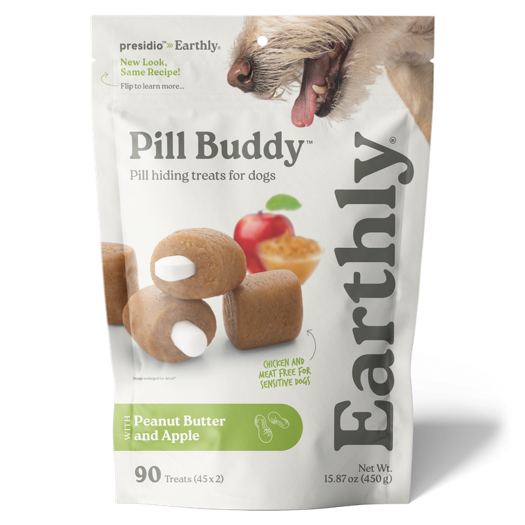 Earthly Pet Company Pill Buddy Peanut Butter Apple Recipe 90 Count