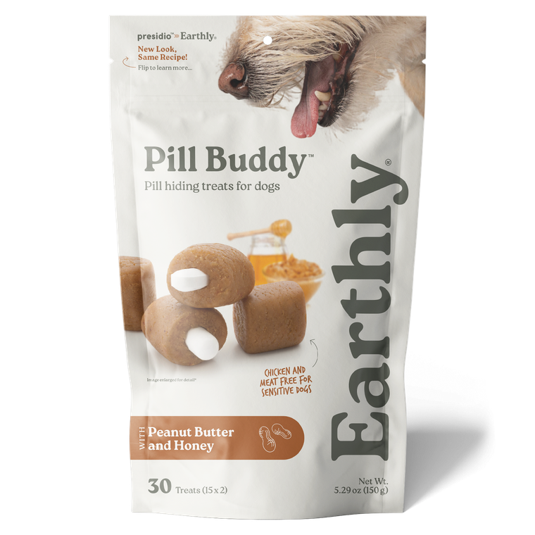 Earthly Pet Company Pill Buddy Peanut Butter Honey Recipe 30 Count