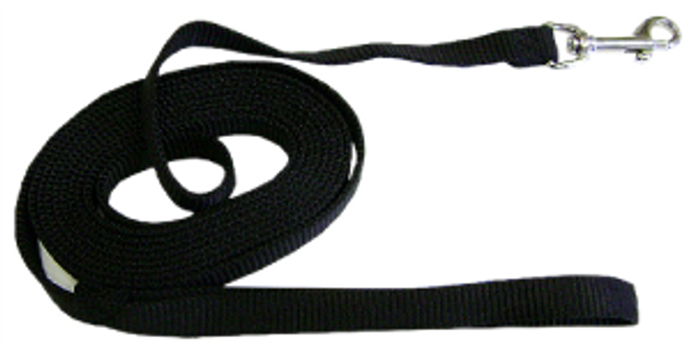 Hamilton Nylon Dog Traing Lead Black 20'