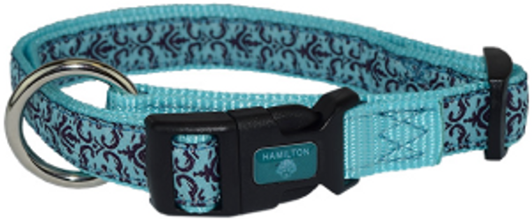 Hamilton Adjustable Dog Collar Blue Dasmask 1" 18-26"