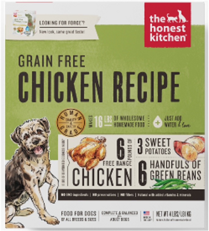 Honest Kitchen Grain Free Chicken Dog Food 4#